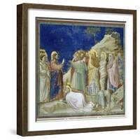 The Raising of Lazarus-Giotto di Bondone-Framed Giclee Print