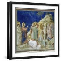 The Raising of Lazarus-Giotto di Bondone-Framed Giclee Print
