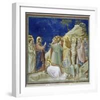 The Raising of Lazarus-Giotto di Bondone-Framed Giclee Print