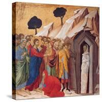 The Raising of Lazarus-Duccio di Buoninsegna-Stretched Canvas