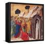 The Raising of Lazarus-Duccio di Buoninsegna-Framed Stretched Canvas