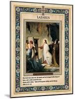The Raising of Lazarus-Carl Bloch-Mounted Giclee Print