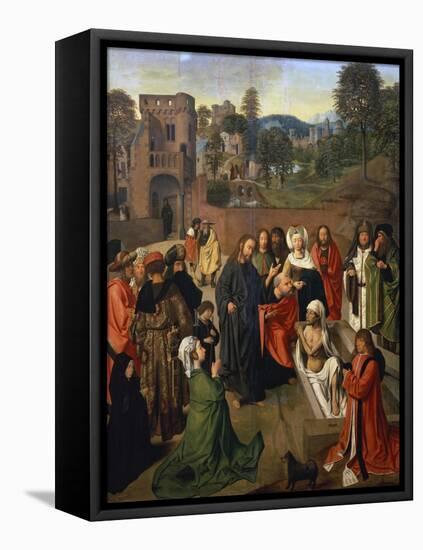 The Raising of Lazarus-Geertgen tot Sint Jans-Framed Stretched Canvas