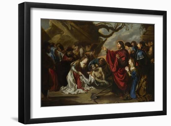 The Raising of Lazarus-Simon de Vos-Framed Giclee Print