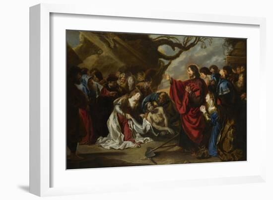 The Raising of Lazarus-Simon de Vos-Framed Giclee Print