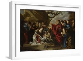 The Raising of Lazarus-Simon de Vos-Framed Giclee Print