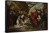 The Raising of Lazarus-Simon de Vos-Framed Stretched Canvas