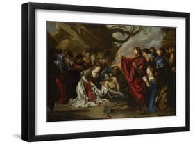 The Raising of Lazarus-Simon de Vos-Framed Premium Giclee Print