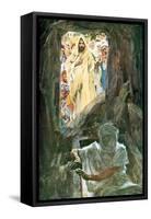 The Raising of Lazarus-William Hatherell-Framed Stretched Canvas