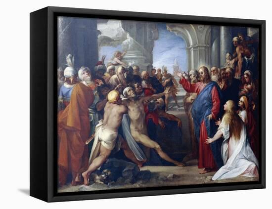 The Raising of Lazarus-Giuseppe Cesari-Framed Stretched Canvas