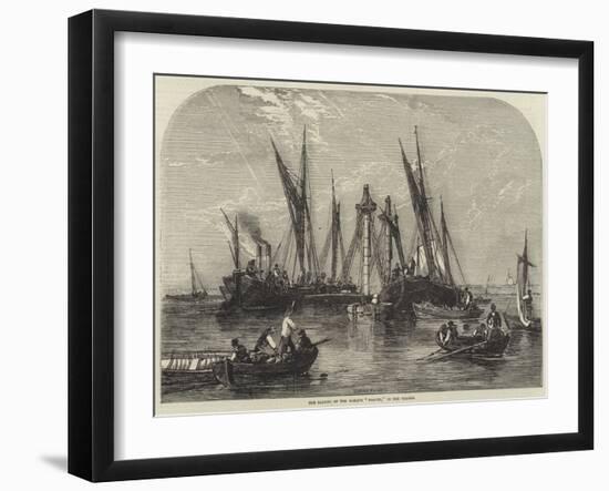 The Raising of the Barque Samuel, in the Thames-null-Framed Giclee Print