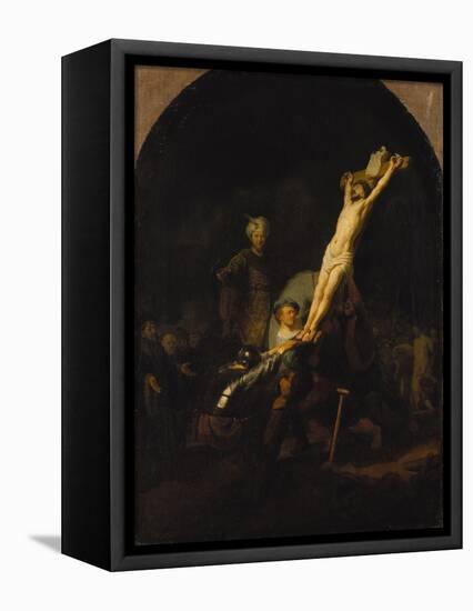 The Raising of the Cross, about 1633-Rembrandt van Rijn-Framed Stretched Canvas