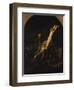 The Raising of the Cross, about 1633-Rembrandt van Rijn-Framed Giclee Print