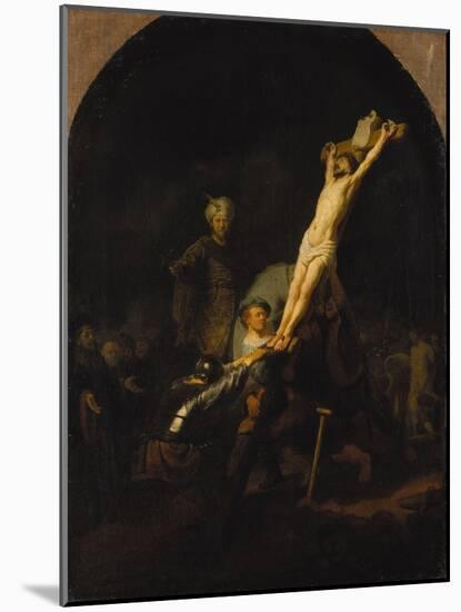 The Raising of the Cross, about 1633-Rembrandt van Rijn-Mounted Giclee Print