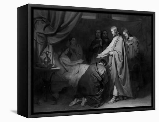 The Raising of the Daughter of Jairus-Willem Hendrik Schmidt-Framed Stretched Canvas