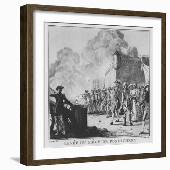The Raising of the Siege of Pondicherry, 1789-Antoine Louis Francois Sergent-marceau-Framed Giclee Print