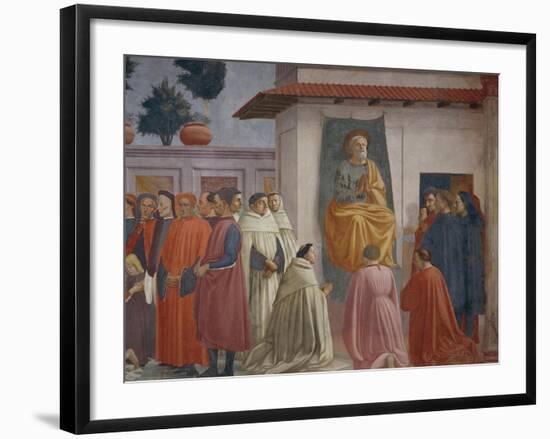 The Raising of the Son of Theophilus-Tommaso Masaccio-Framed Giclee Print