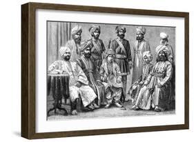 The Raja of Bahawalpur and His Court, 1895-null-Framed Giclee Print