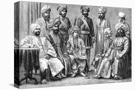 The Raja of Bahawalpur and His Court, 1895-null-Stretched Canvas