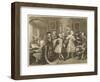 The Rake's Progress, Hogarth's Rake Surrounded by Flattering Artists and Professors-null-Framed Art Print