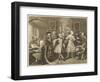 The Rake's Progress, Hogarth's Rake Surrounded by Flattering Artists and Professors-null-Framed Art Print