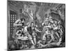 The Rake's Progress-William Hogarth-Mounted Giclee Print