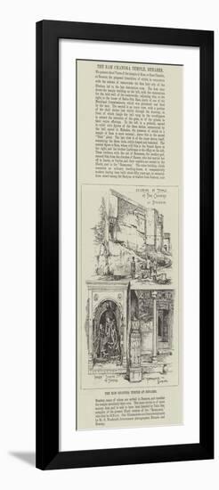 The Ram Chandra Temple at Benares-null-Framed Giclee Print