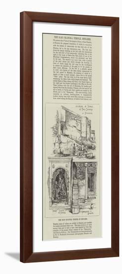 The Ram Chandra Temple at Benares-null-Framed Giclee Print