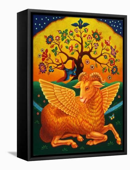 The Ram with the Golden Fleece, 2011-Frances Broomfield-Framed Stretched Canvas