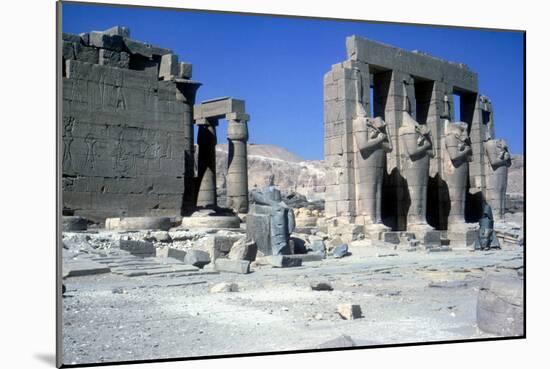 The Ramesseum, Temple of Rameses Ii, Luxor, Egypt-CM Dixon-Mounted Photographic Print