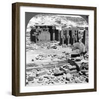 The Ramesseum, the Temple of Ramses Ii, at Thebes, Egypt, 1905-Underwood & Underwood-Framed Photographic Print