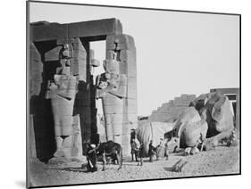 The Ramesseum, Thebes, Egypt, 1858-Francis Frith-Mounted Giclee Print