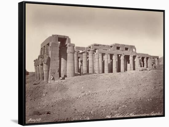 The Ramesseum-null-Framed Stretched Canvas