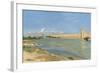 The Ramparts at Aigues-Mortes, 1867-Jean Frederic Bazille-Framed Giclee Print