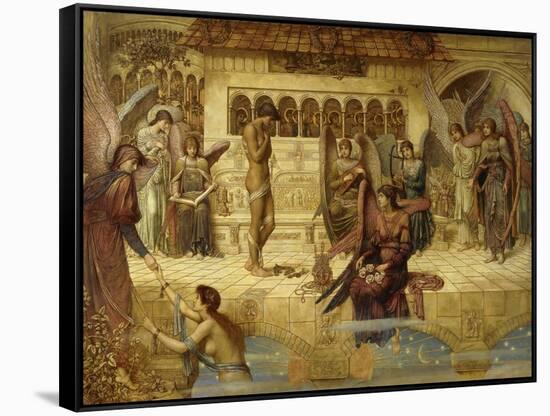 The Ramparts of God's House-John Melhuish Strudwick-Framed Stretched Canvas