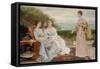 The Ramparts-Charles Edward Perugini-Framed Stretched Canvas