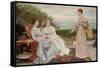 The Ramparts-Charles Edward Perugini-Framed Stretched Canvas