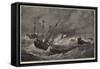 The Ramsgate Life-Boat, Morning after a Heavy Gale, Weather Moderating-John Greenaway-Framed Stretched Canvas