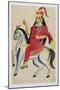 The Rani of Jhansi on Horseback, c.1890-null-Mounted Giclee Print