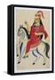 The Rani of Jhansi on Horseback, c.1890-null-Framed Stretched Canvas