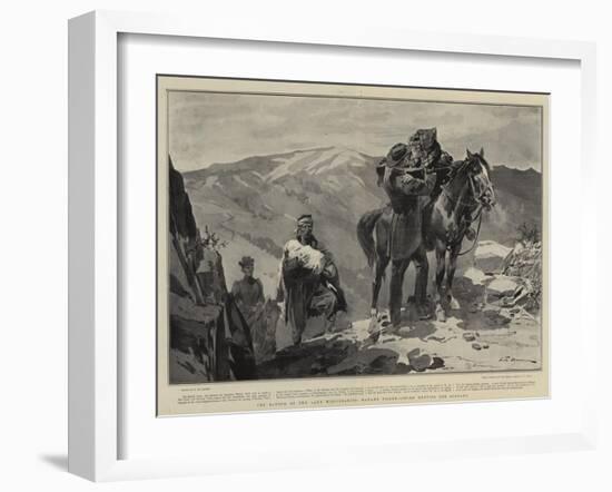 The Ransom of the Lady Missionaries, Madame Tsilka-Ligord Meeting Her Husband-Frederic De Haenen-Framed Giclee Print