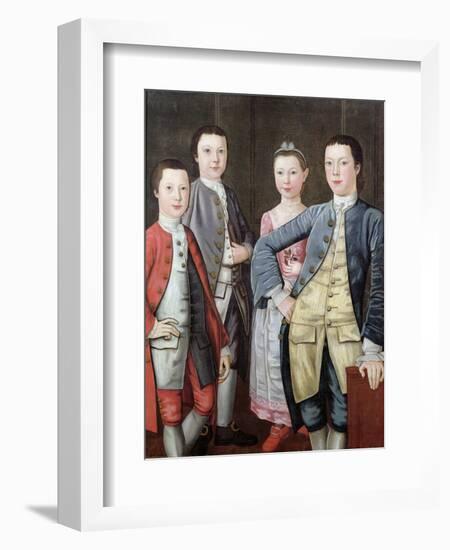 The Rapalje Children, 1768-John Durand-Framed Giclee Print