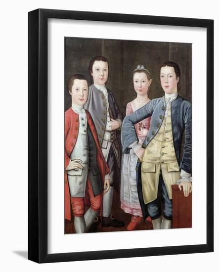 The Rapalje Children, 1768-John Durand-Framed Giclee Print