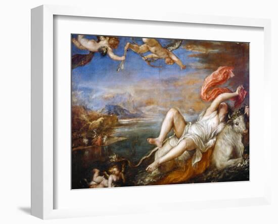 The Rape of Europa, 1560-1561-Titian (Tiziano Vecelli)-Framed Giclee Print