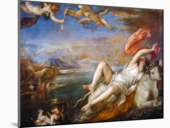 The Rape of Europa, 1560-1561-Titian (Tiziano Vecelli)-Mounted Giclee Print