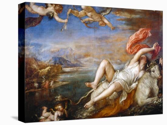 The Rape of Europa, 1560-1561-Titian (Tiziano Vecelli)-Stretched Canvas