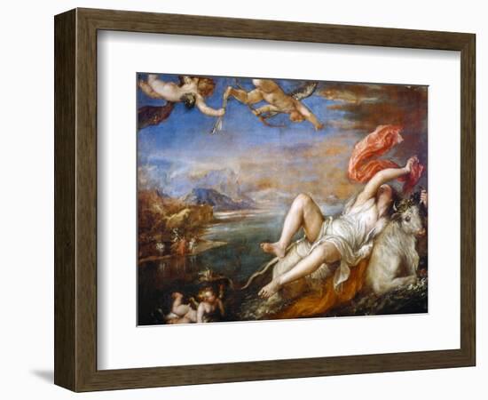 The Rape of Europa, 1560-1561-Titian (Tiziano Vecelli)-Framed Giclee Print