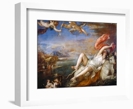 The Rape of Europa, 1560-1561-Titian (Tiziano Vecelli)-Framed Giclee Print