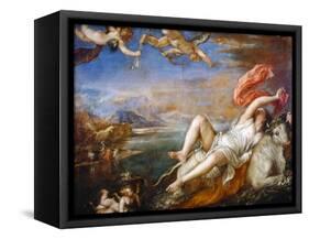 The Rape of Europa, 1560-1561-Titian (Tiziano Vecelli)-Framed Stretched Canvas