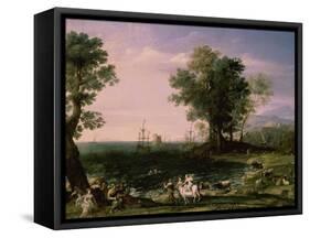 The Rape of Europa, 1655-Claude Lorraine-Framed Stretched Canvas